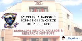BMCRI PG Admission 2024-25 Open; Check Details Here
